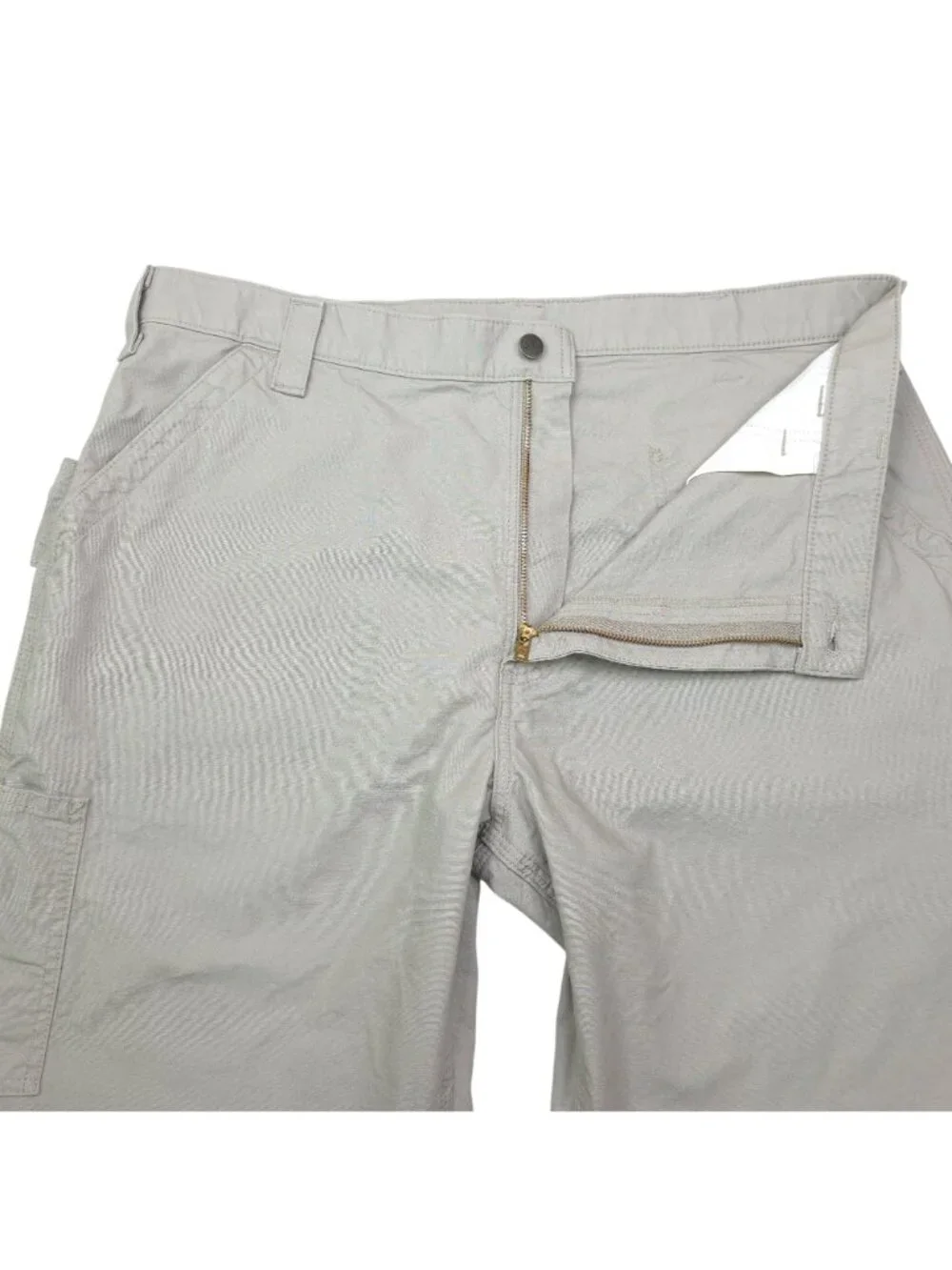 Carhartt Mens Tan Original Fit Dungaree Work Pants 40x32 100% Cotton
